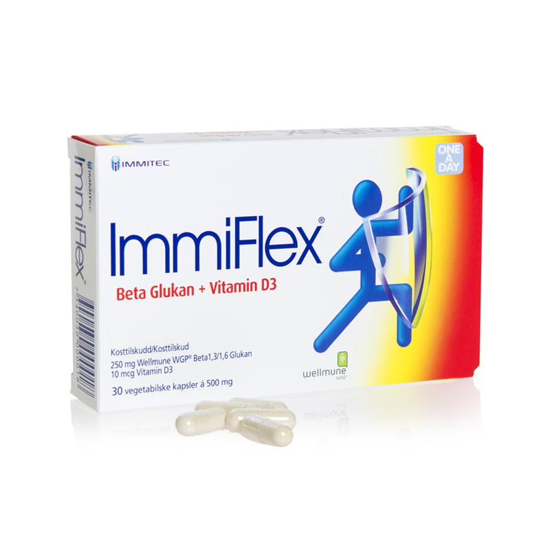 ImmiFlex 30 kapsler - kosttilskudd for immunforsvaret - Bilde 2