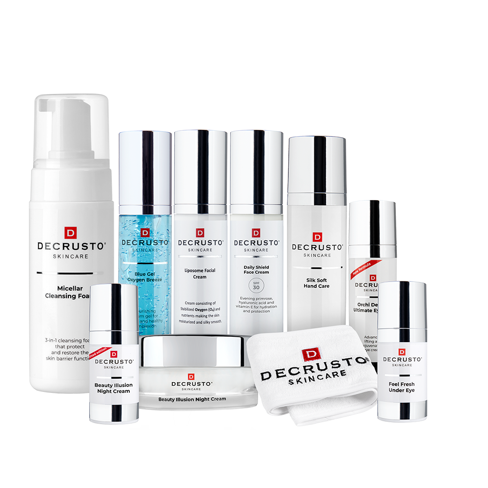 DEAL - Pure Beauty Care – Komplett hudpleiepakke med 10 Decrusto produkter