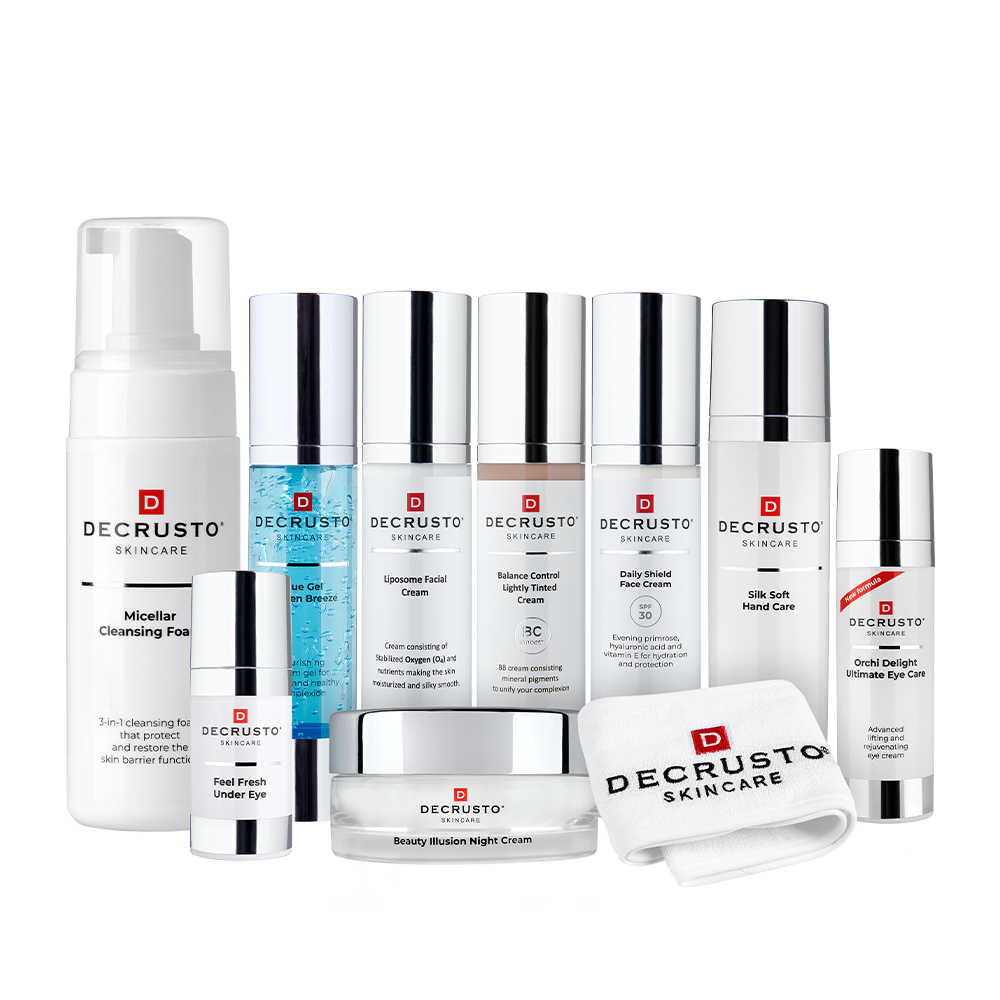 DEAL - Total Face Care - Komplett hudpleiepakke med 10 Decrusto produkter