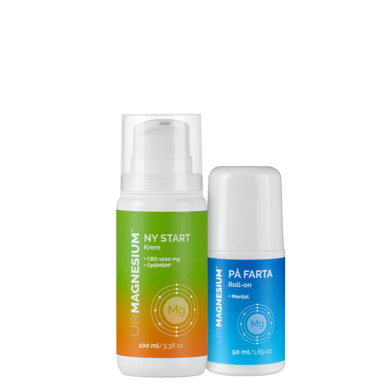 Muskler og ledd - CBD krem og kjølende roll-on med magnesium