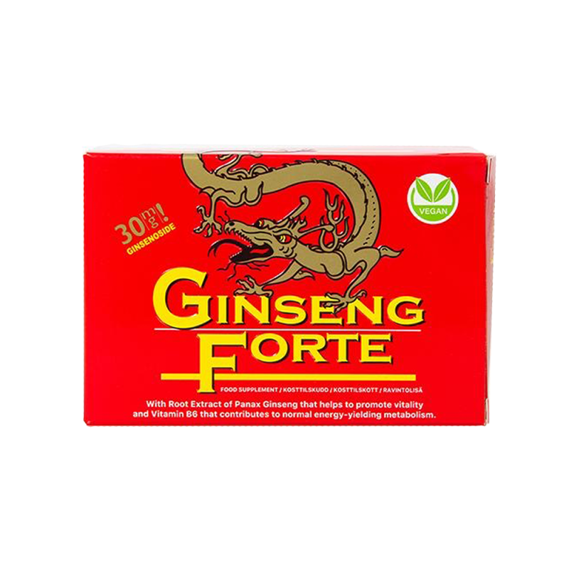 Ginseng Forte 30 kapsler - økt velvære og vitalitet