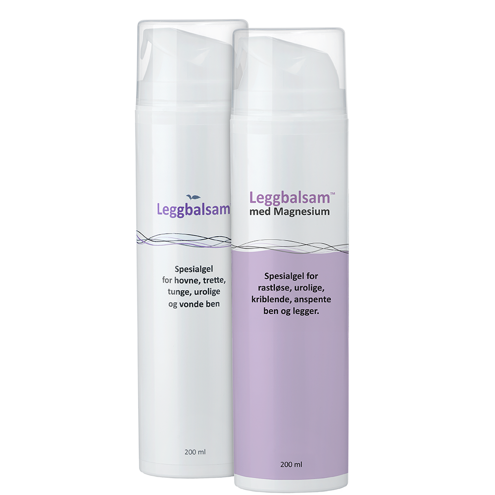 DEAL - En av hver – ved ubehag i bena Leggbalsam 200 ml + Leggbalsam med magnesium 200 ml
